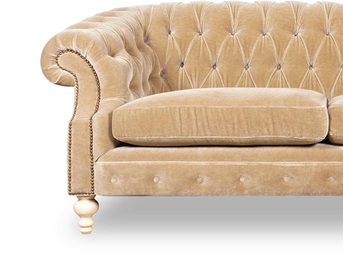 Fabric Chesterfield sofa