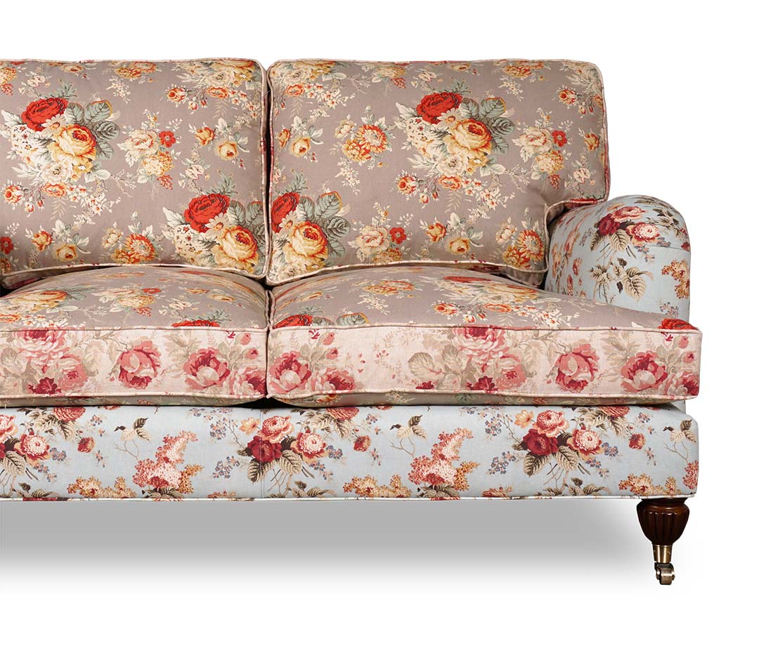 Blythe sofa in mixed floral print fabric