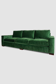 105 Cole sofa in Como Emerald green velvet