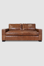 87 Cole sleeper sofa in Echo Umber leather