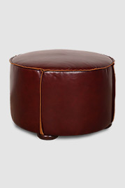 Rooster ottoman in Firenze leather