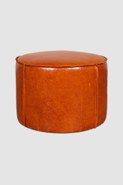 Rooster ottoman in Firenze Butterscotch leather