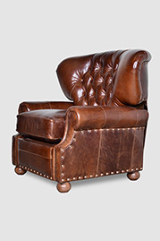 Eugene recliner in Echo Kingswood leather
