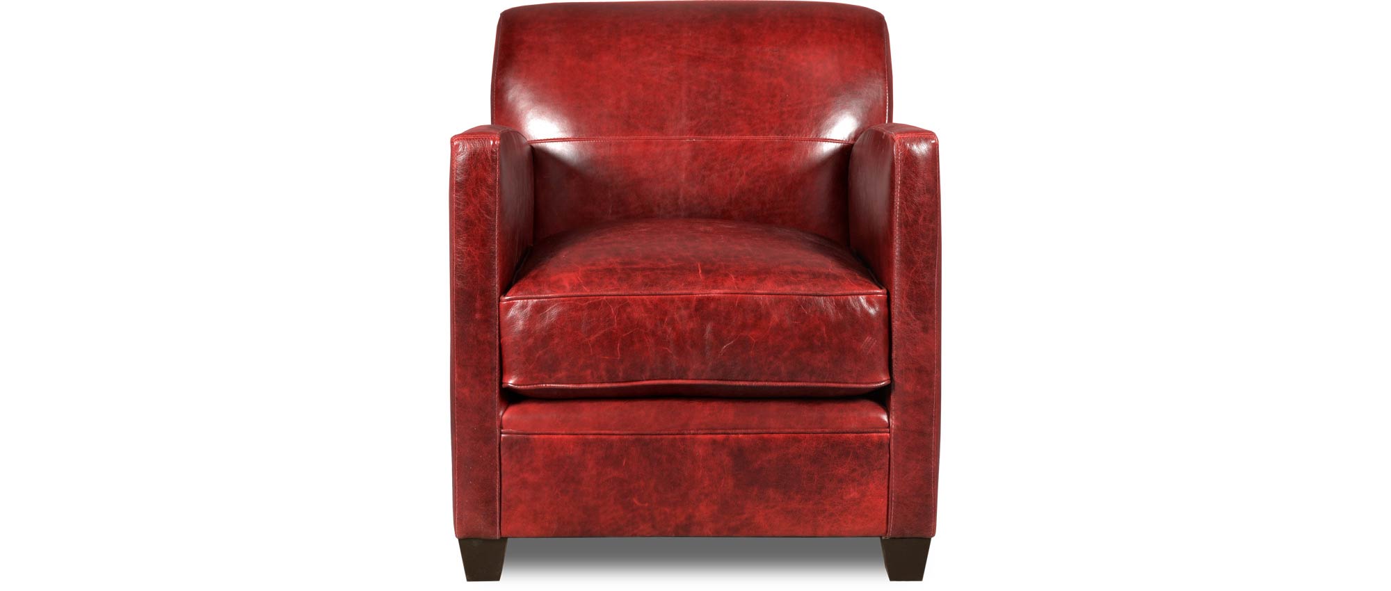 Pegeen armchair in Caprieze Salute Red leather