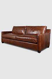 92 Palmer sofa in Dakota Molasses leather