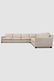 154.5x118.5 Palmer sectional in Fulton Oyster performance fabric