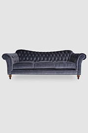 Watson sofa in Como Grey Cloud velvet