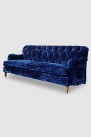 86 Alfie sofa in Milan Mariner blue velvet