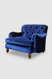 41 Alfie chair in Prince Sapphire stain-proof blue velvet