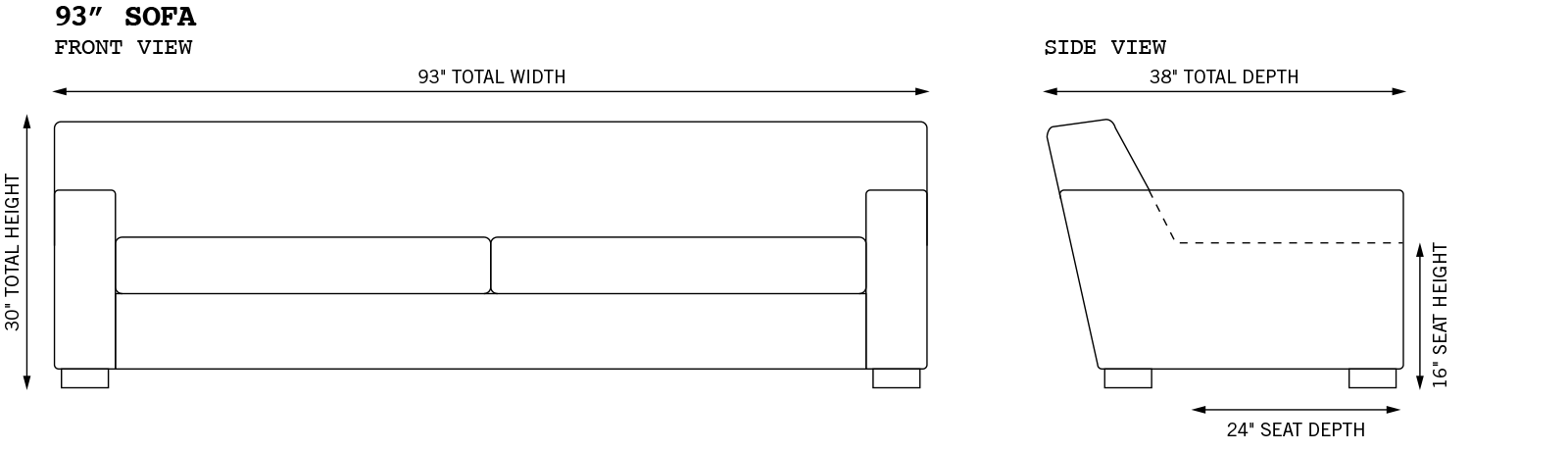 Bobby Standard+ Dimensions