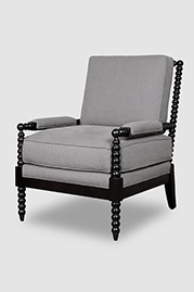 Turner spindle chair in Varick Cement