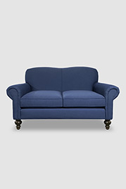 58 Bunny loveseat in Sunbrella Canvas Navy stain and fade-proof fabric
