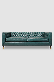 93 Dot sofa in Firenze Mediterranean blue leather
