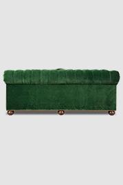 85 dual-sided Chesterfield sofa in Como Emerald green velvet