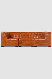 111 Freddie modular sofa in Echo Cognac leather