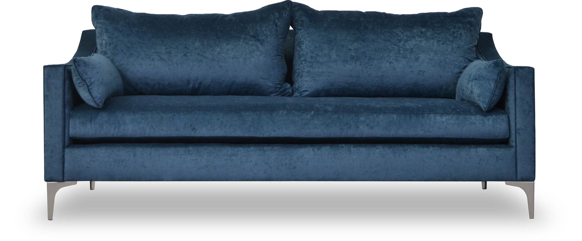 86 Scottie sofa in Gramercy Nautilus blue velvet