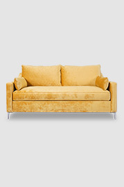 79 Scottie sleeper sofa in Bruges Gold velvet