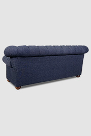 96 Sylvester sofa in Varick Indigo blue performance fabric