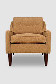 Pickles armchair in Cortlandt Wheat performance fabric