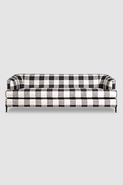 96 Fritz sofa without tufting in plaid