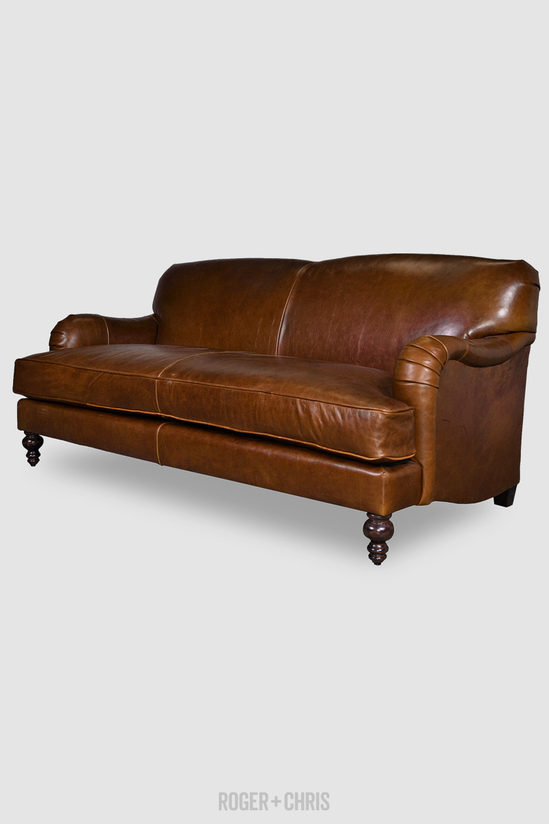 Basel sofa in Brompton Vintage leather ROGER + CHRIS