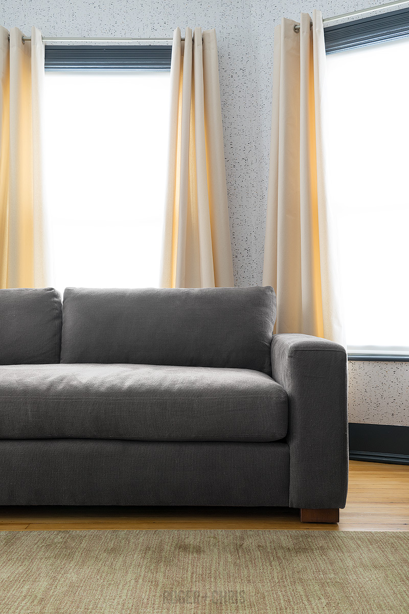 Ashley sofa in Bae Flint stainproof fabric ROGER + CHRIS