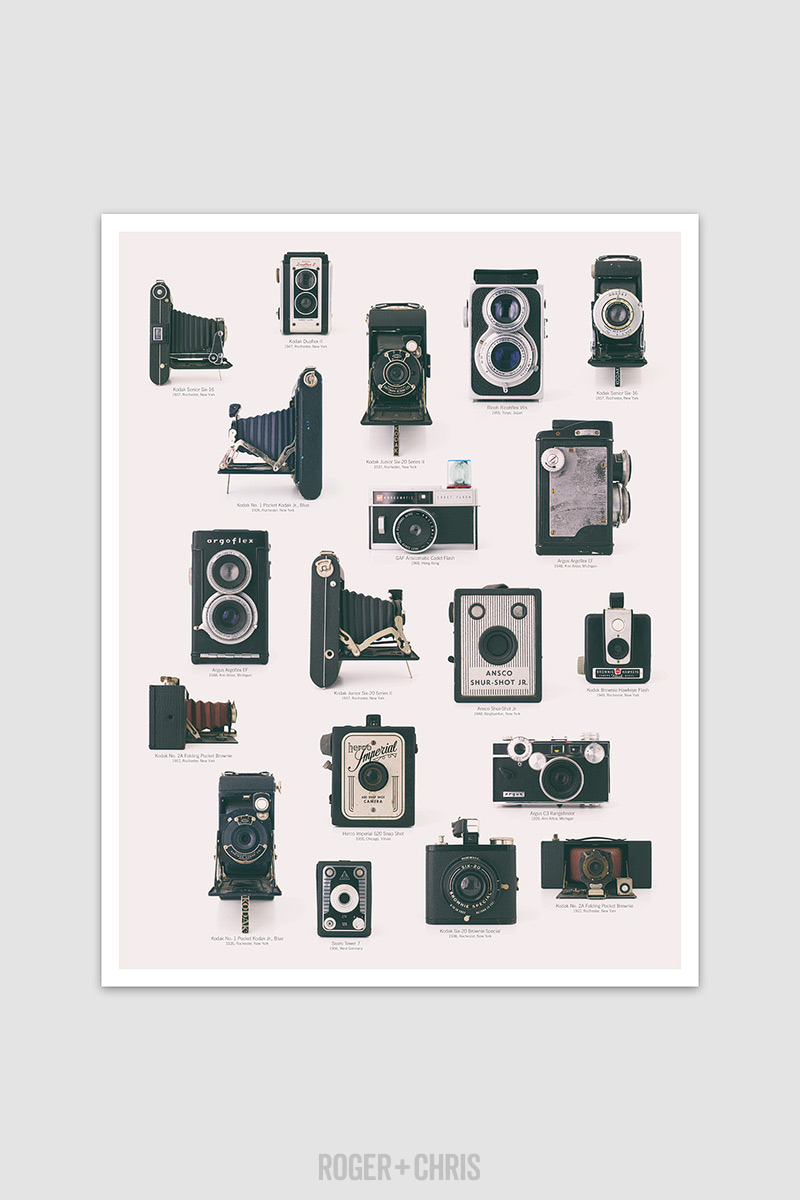 Vintage Camera Collection Print