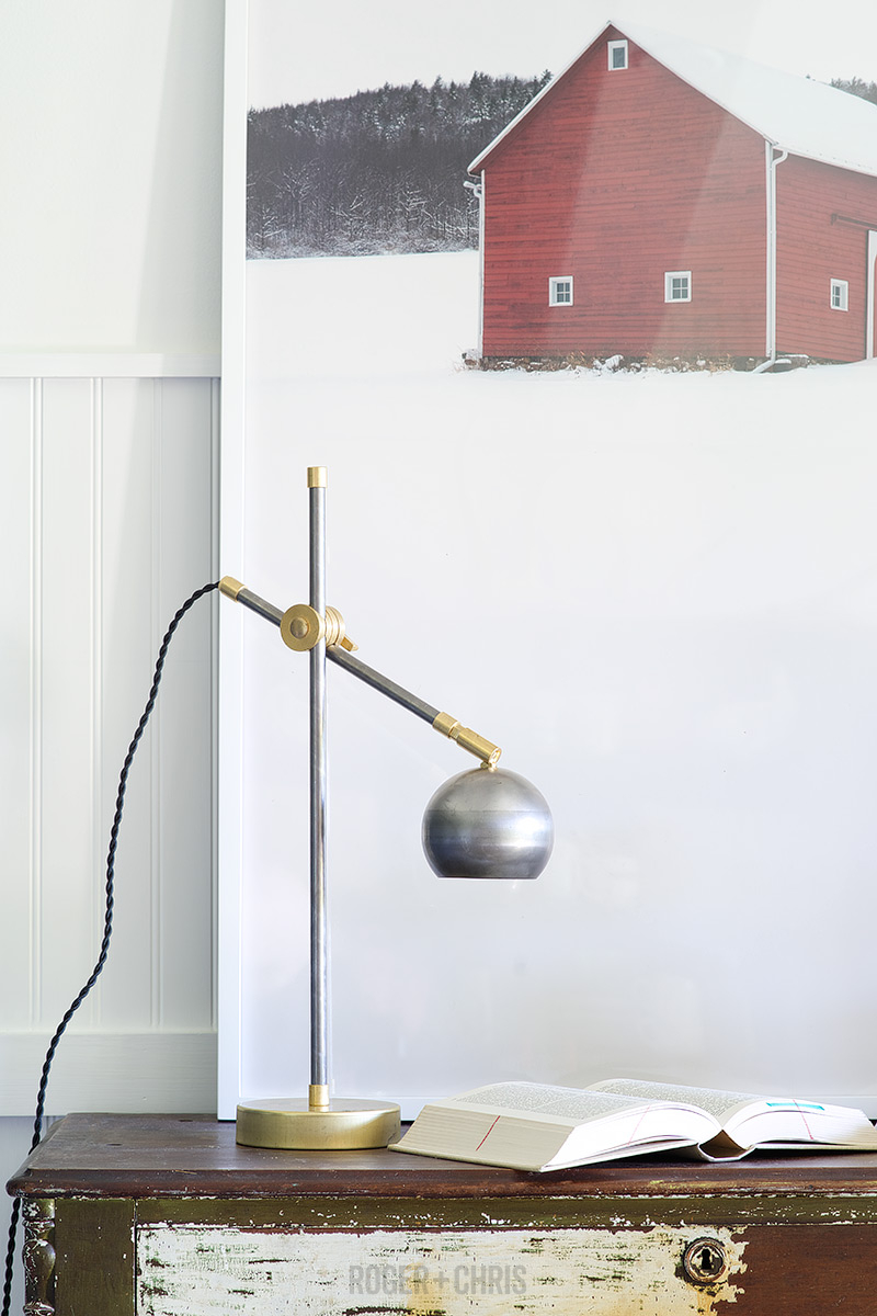Dan Brass and Steel Desk Lamp