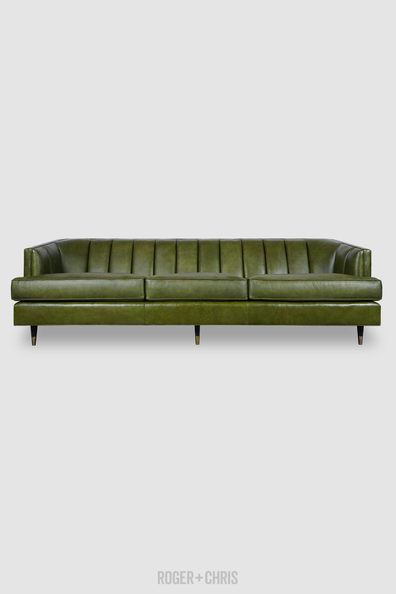 Cypress Deco Channel Tufted Sofa