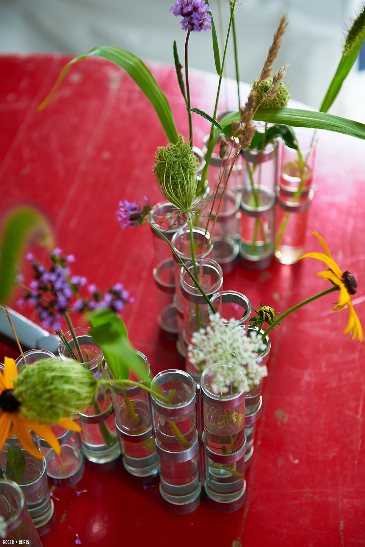 Flowers on the coffee table. Photo by Alec Hemer.