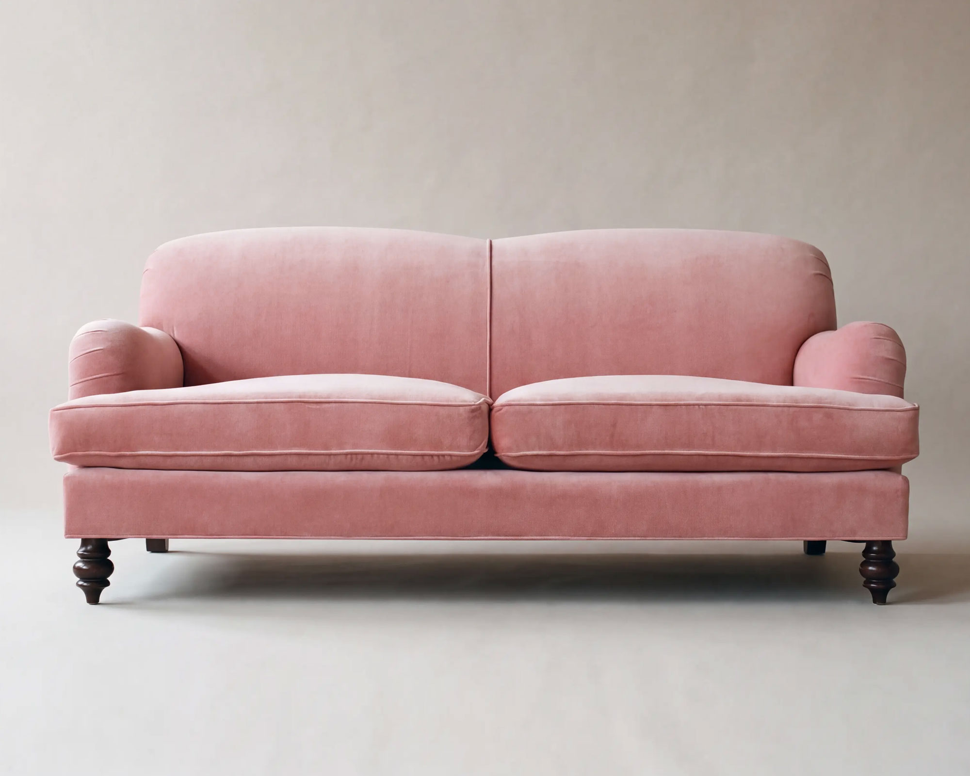 Basel tight-back English roll arm sofa