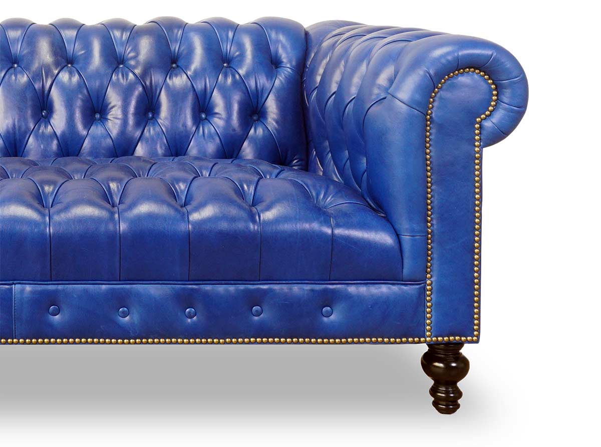 Leather Chesterfield sofa