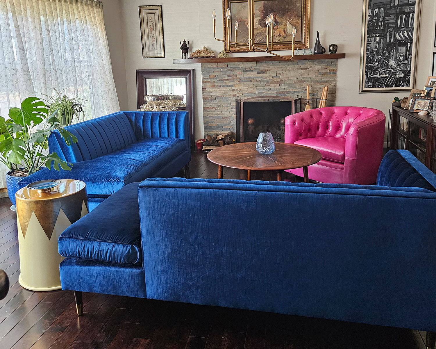 Harley sofas and Oliver swivel chair