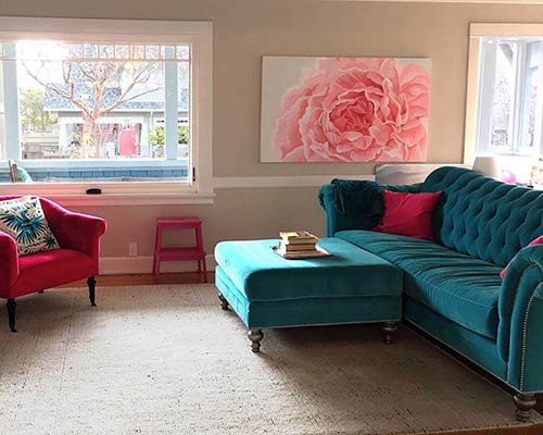 Customer image: Watson sofa and matching ottoman