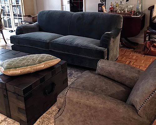 Customer image: Basel sofa and Howdy armchair
