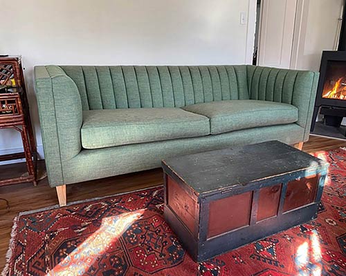 Customer image: 79 Harley sofa in Minetta Eucalyptus