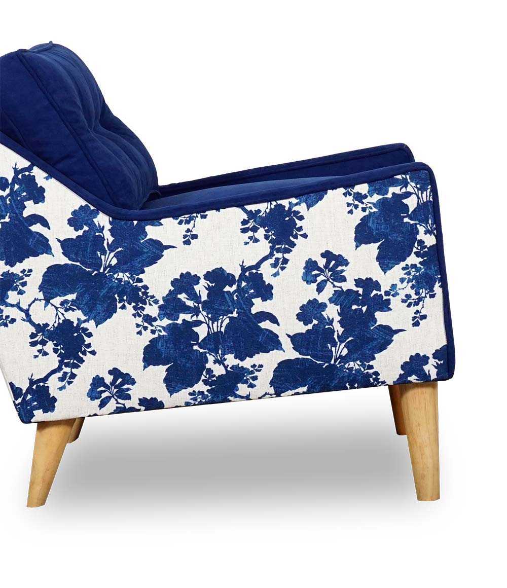 Pickles chair in two-tone floral print