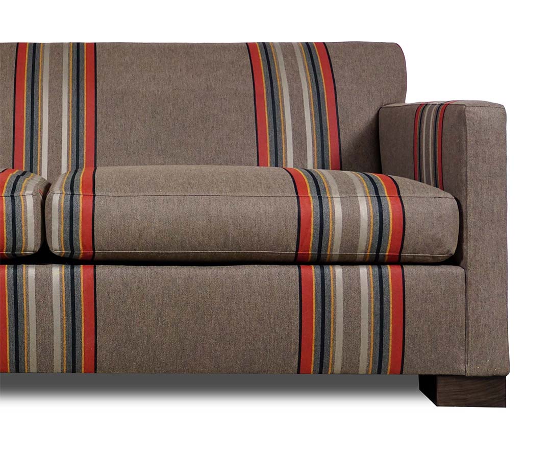Bond sofa in Pendleton Yakima stripe