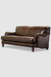 Basel English sofa in leather