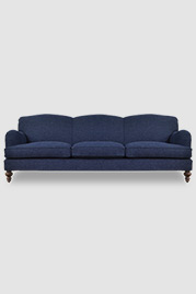 98 Basel sofa in Varick Indigo stain-proof blue fabric