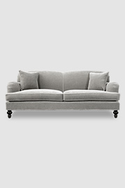 86 Basel sofa in Nevada Moonstone grey mohair