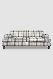 92 Basel sofa in custom Burnham Classic plaid with contrasting welt