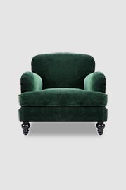 Basel chair in Como Forest green velvet