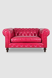 Higgins 64 chair-and-a-half in Absolute Magenta leather