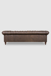 102 Higgins Chesterfield sofa in Cheyenne Slicker durable brown leather