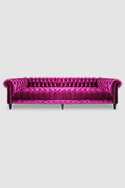 118 Higgins Chesterfield sofa in Prince Victoria velvet with tufted seat