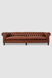 118 Higgins sofa in No Regrets Lush performance leather