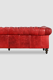 Higgins Large sofa in Mont Blanc Crimson (Tight tufting pattern shown)