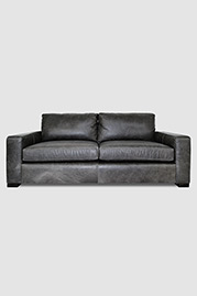Cole sofa in Berkshire Pewter charcoal leather