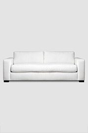 Cole sofa with reduced-height back pillows in Sailcloth Salt